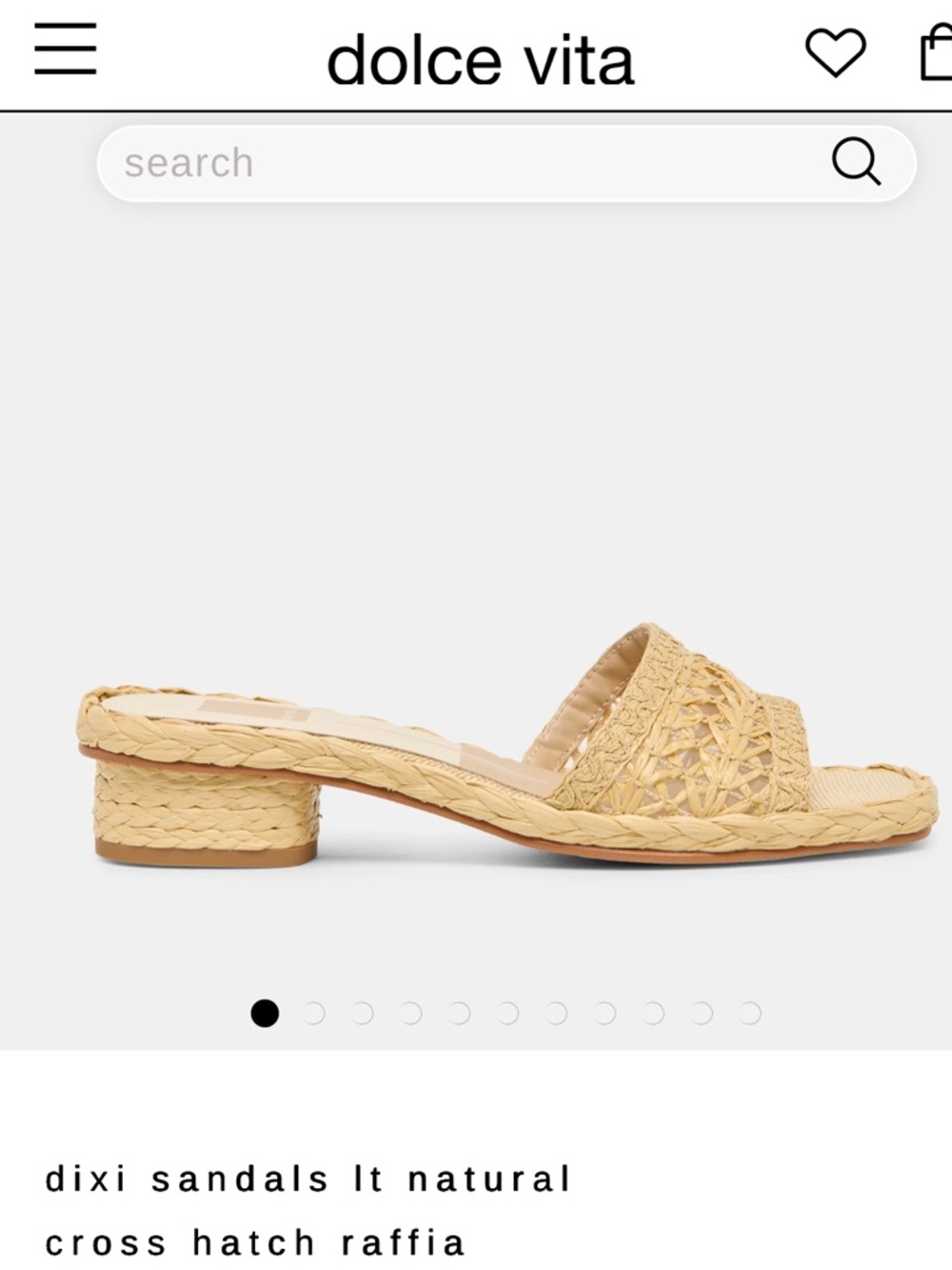 Dolce Vita dixi raffia Beige Woven Slide Mules (shoes B 0204) - Picture 7 of 7